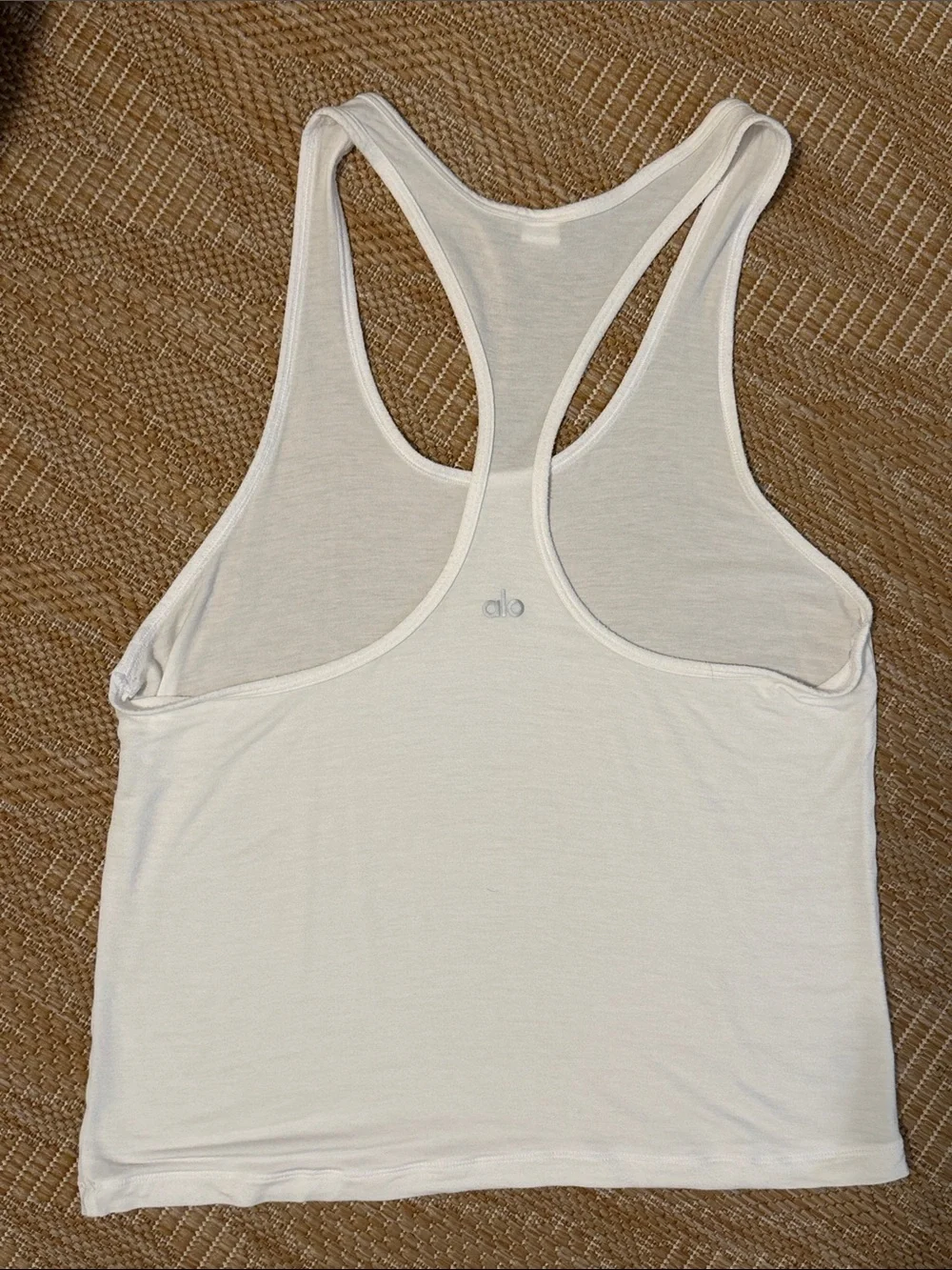 ALO Yoga White Racerback Tank